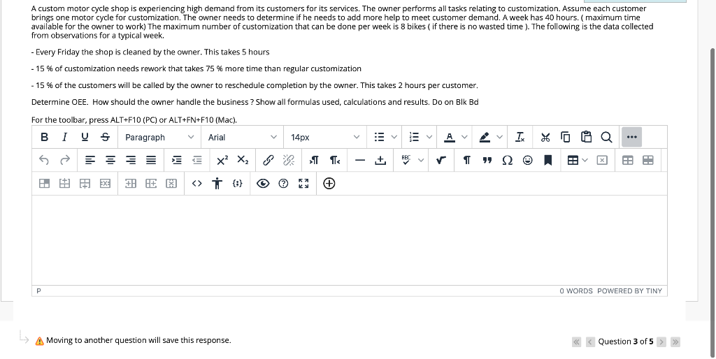 A custom motorcycle shop is experiencing high