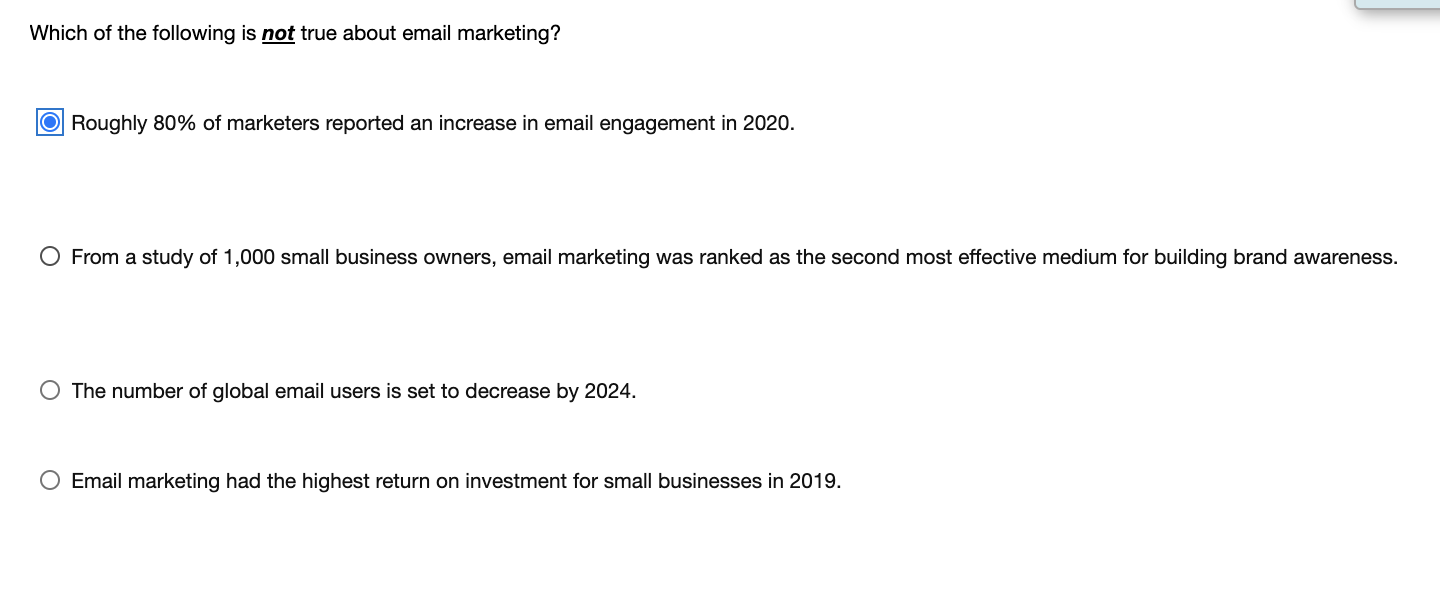 Which of the following is not true about email