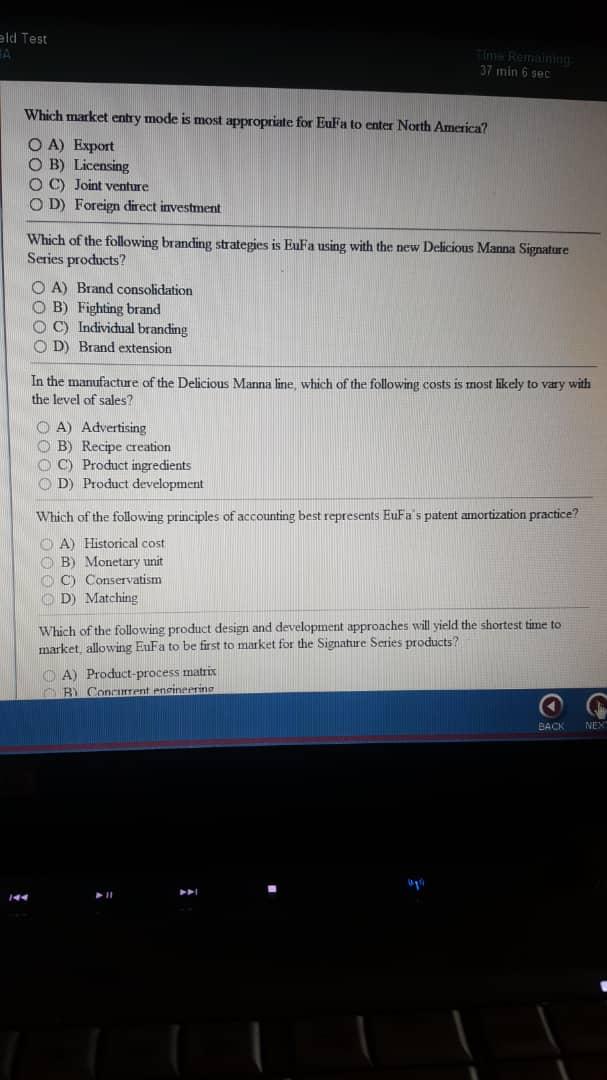 Question: 37:44 of 62 Unmarked Normal Font Normal