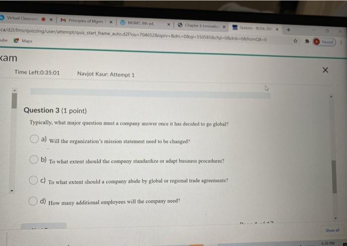 1 Virtual Card M Principles of Mgmt X MGMT9th ed