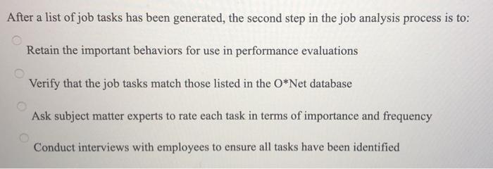 After a list of job tasks has been generated, the