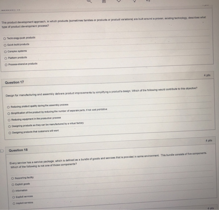 is has for competors lollane. Question 16 4 pts