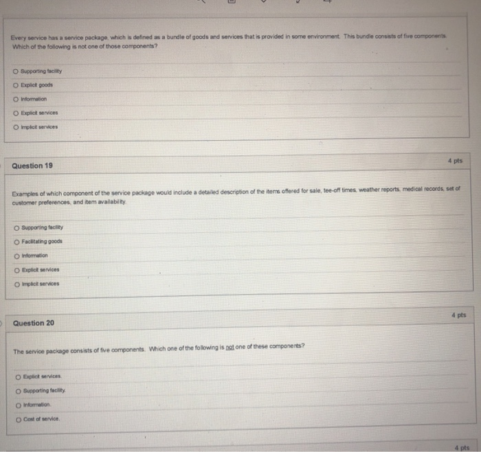 is has for competors lollane. Question 16 4 pts