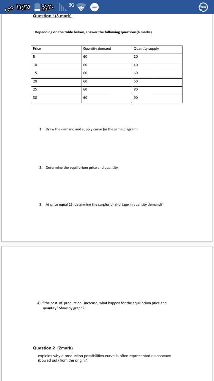 undefined % : 3G Cramo Question 18 mark)