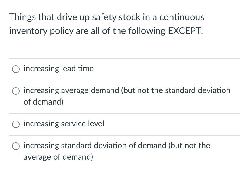 Which is a better operating strategy for the