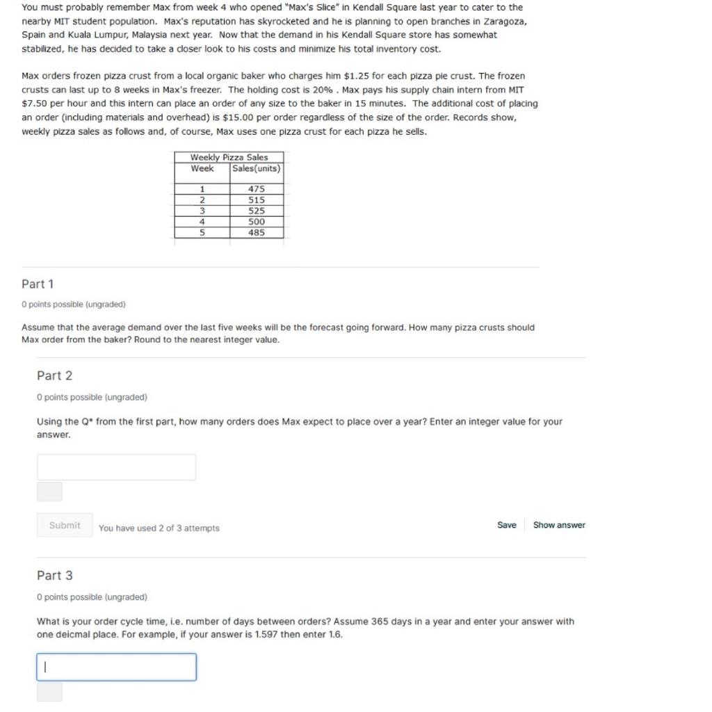 You must probably remember Max from week 4 who