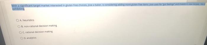 with a significant target market interested in