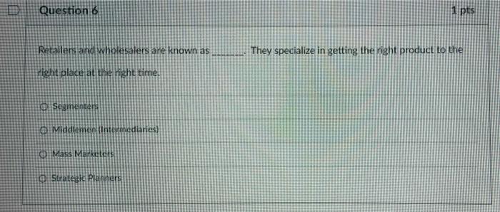 They specialize in getting the right product to