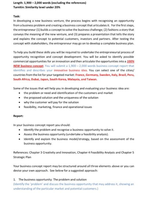 subject - Global entrepreneurship and new venture