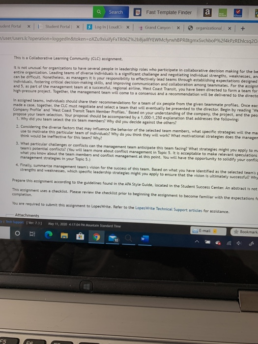 summarize management team's vision for the