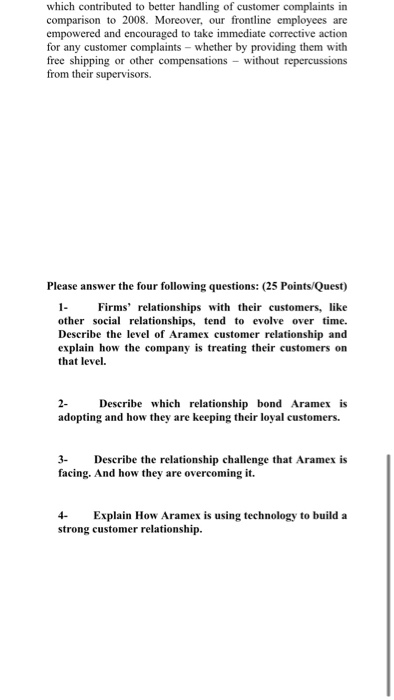 ARAMEX - Innovating Customer Service Excellence