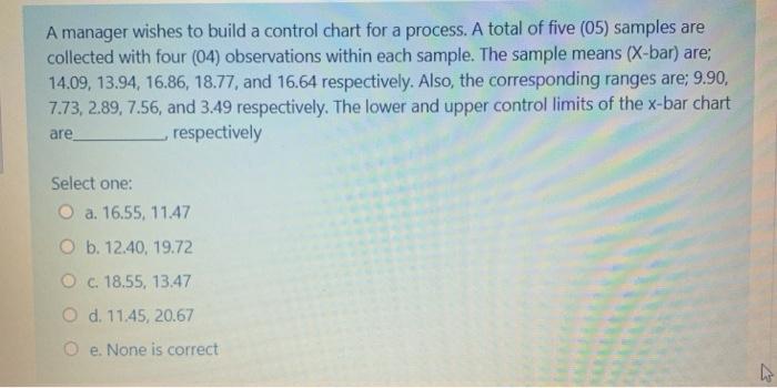 Please help me with the right option 16 A manager