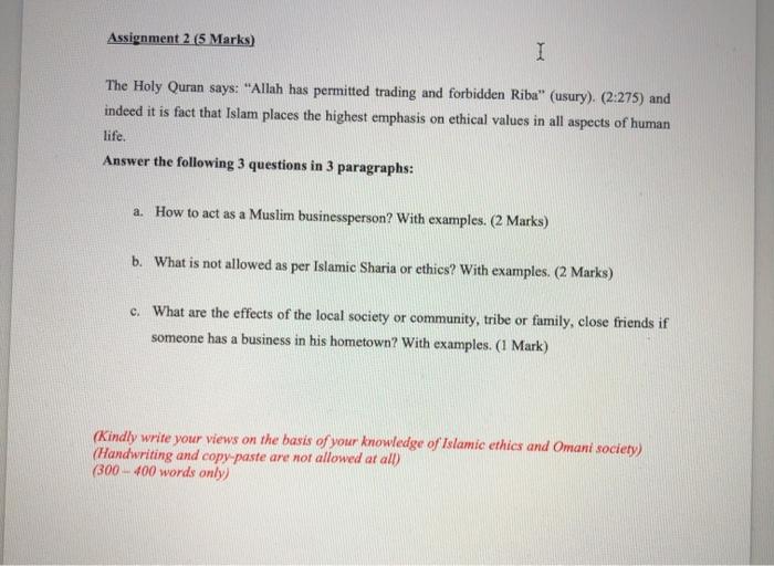 I need different and complete answers Assignment