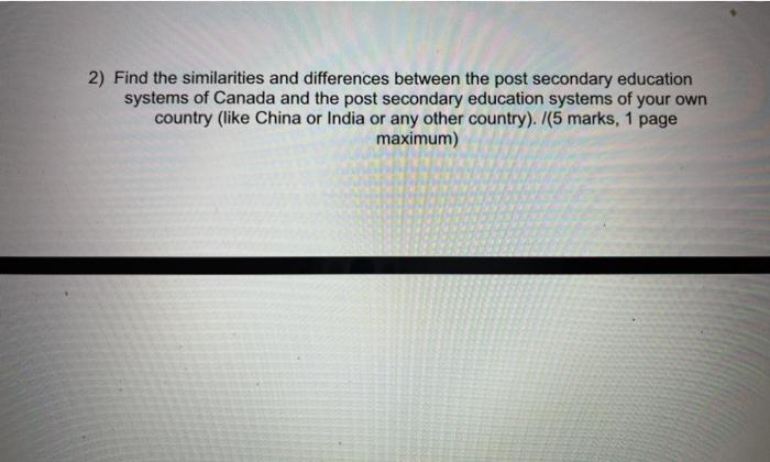 2) Find the similarities and differences between