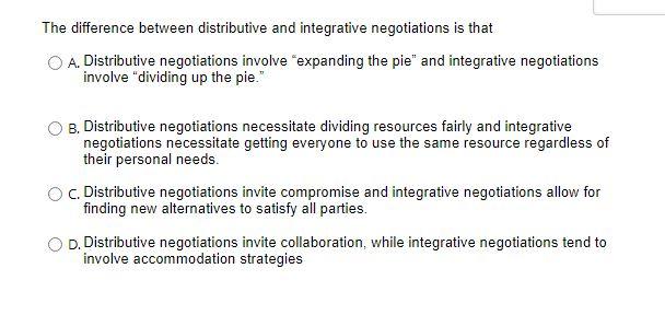 The difference between distributive and