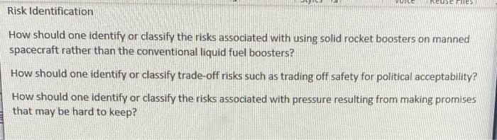 The Space Shuttle Challenger Disaster Case