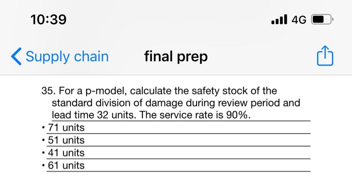10:39 Il 4G Supply chain final prep 35. For a