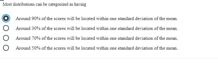 Most distributions can be categorized as having