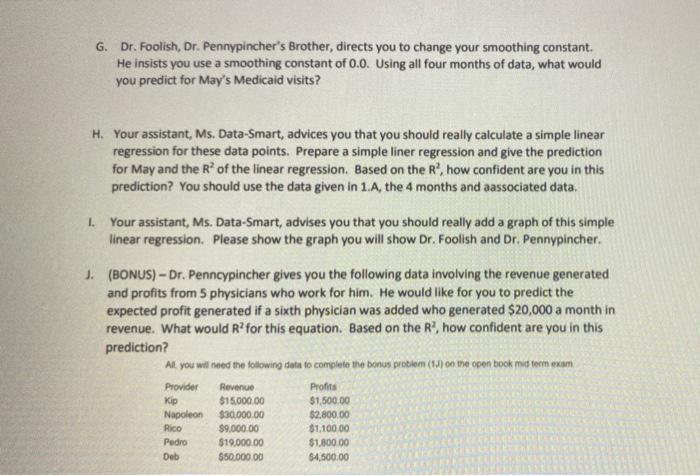 1. You work as the Manager of a large practice of