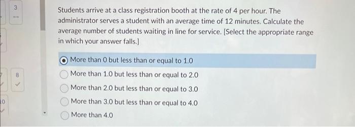 Students arrive at a class registration booth at
