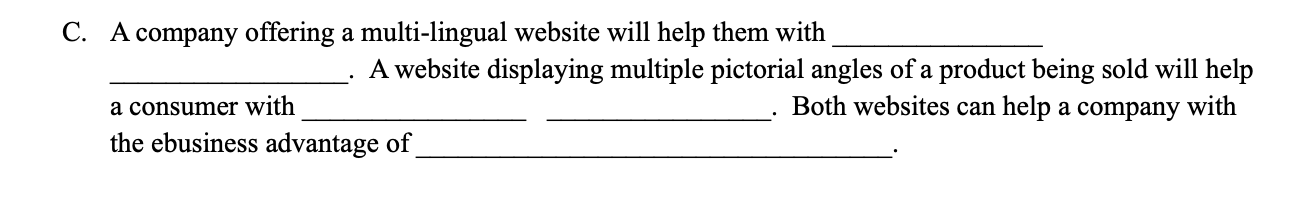 C. A company offering a multi-lingual website