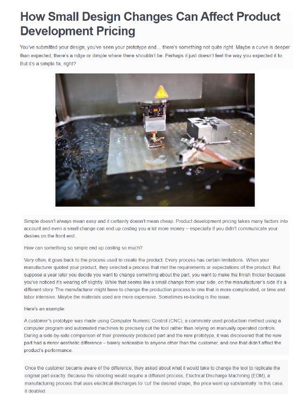 This article is about product design. Do you