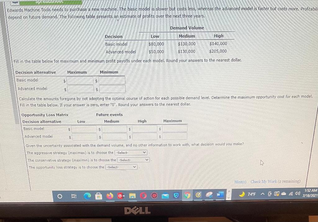 sprealistic Edwards Machine Tools needs to