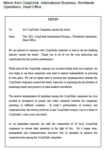 CASE STUDY ANALYSIS QUESTION: 1. Give your