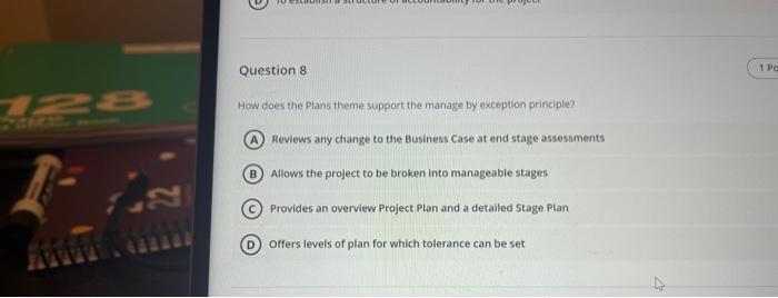 Question 8 How does the Plans theme support the