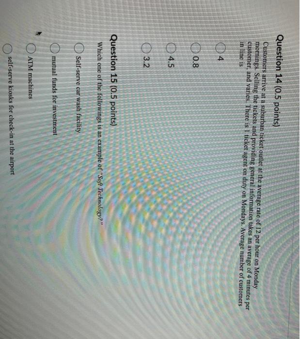 Question 13 (0.5 points) A manager assembled the