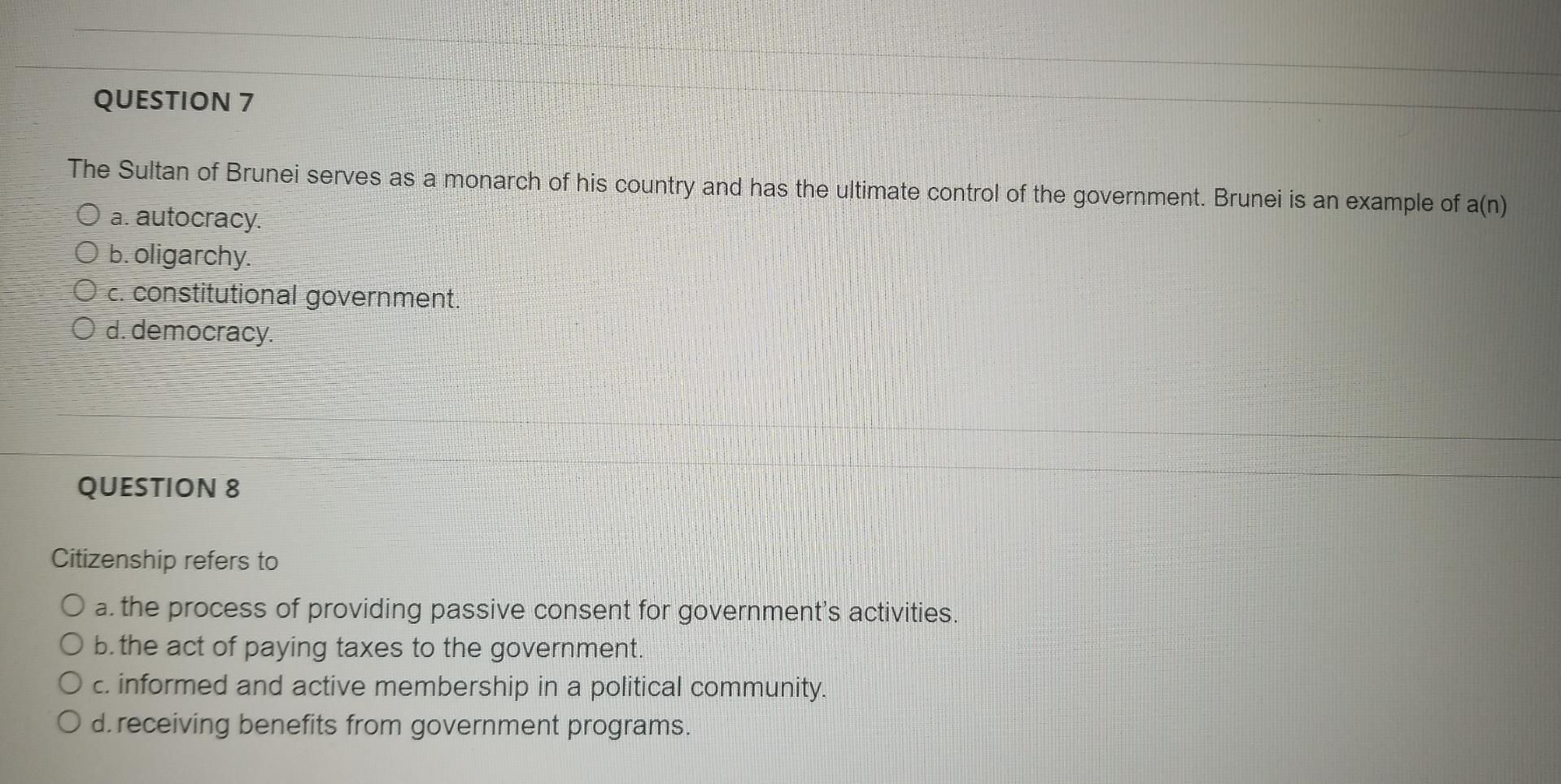 7 and 8 Just answer no explanation because I just