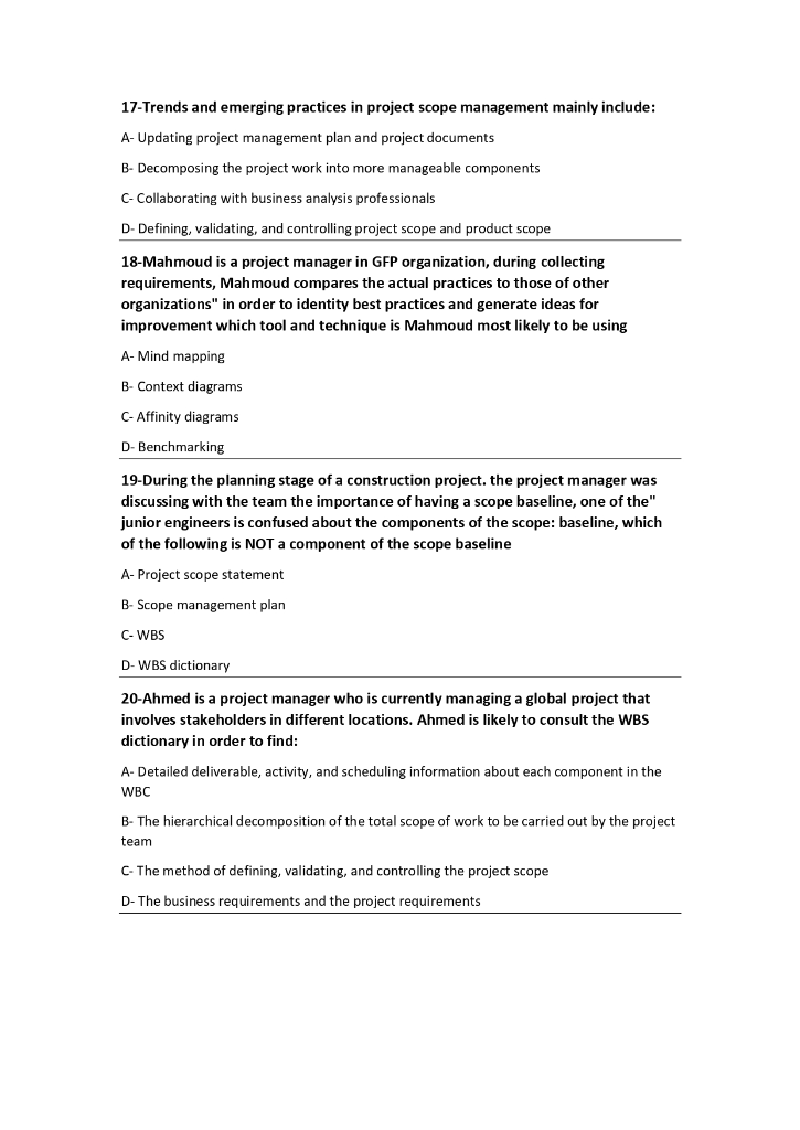 17-Trends and emerging practices in project scope