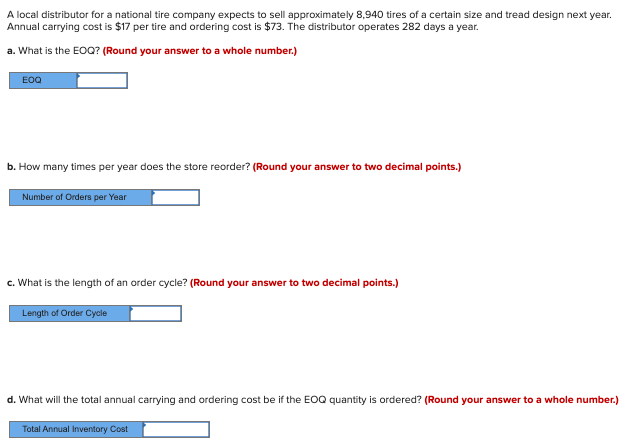 A local distributor for a national tire company