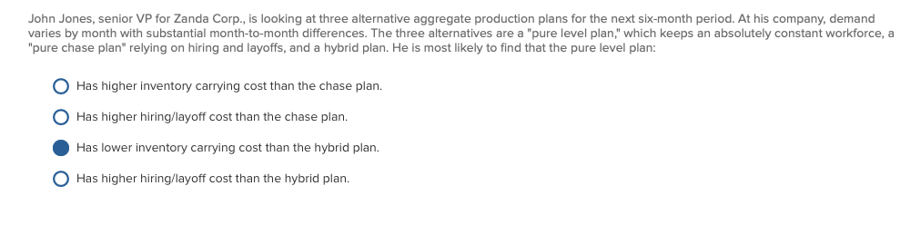 John Jones, senior VP for Zanda Corp., is looking