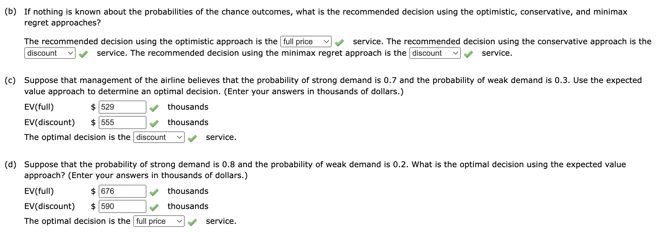 An airline decided to offer direct service from