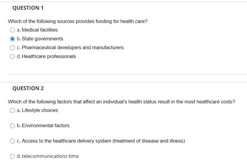 QUESTION 1 Which of the following sources