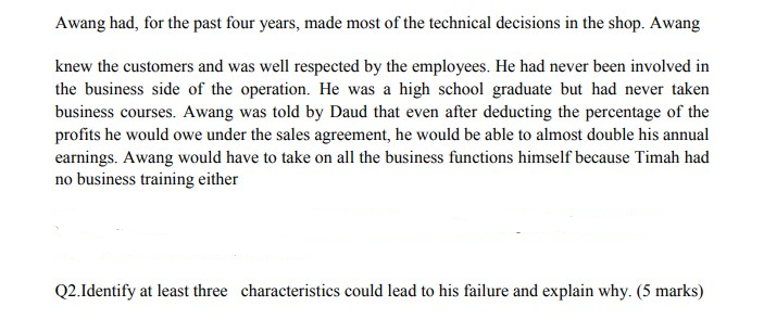 Awang was a real craftsman when it came to being