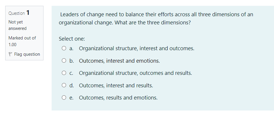 Leaders of change need to balance their efforts
