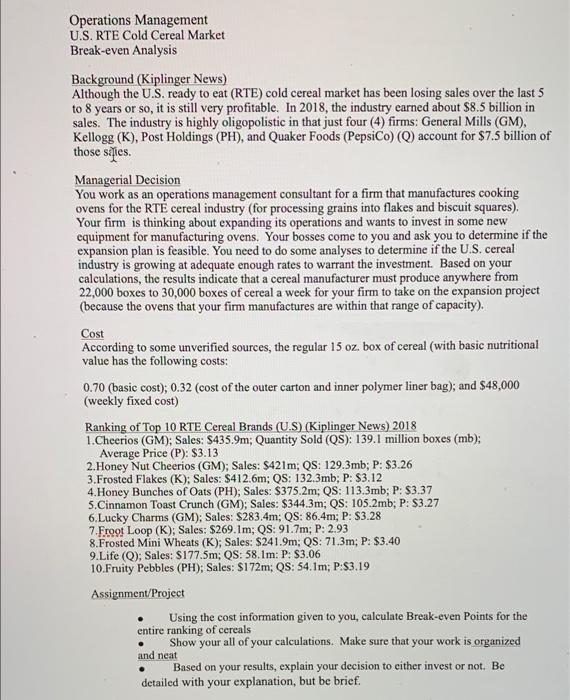 please help NOTES ON BREAK EVEN POINTS Break Even