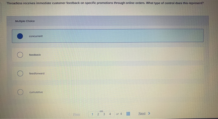- concurrent - feedback - feedforward -