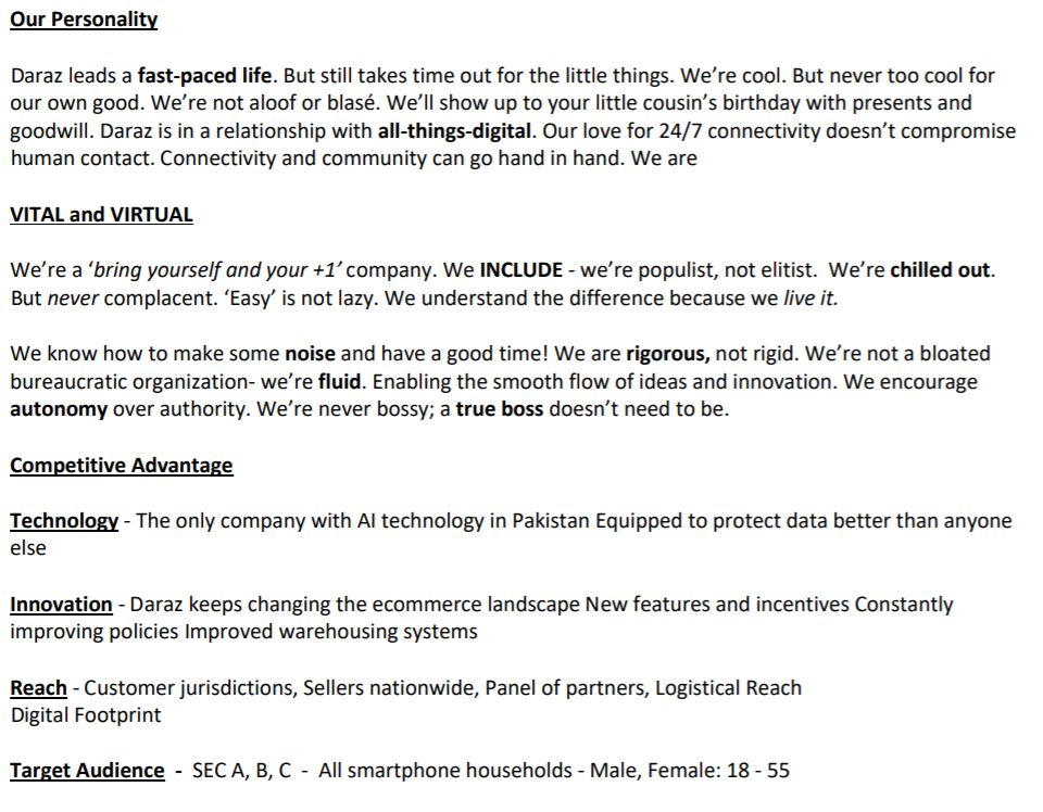 Brief for a Direct and Digital Marketing Activity