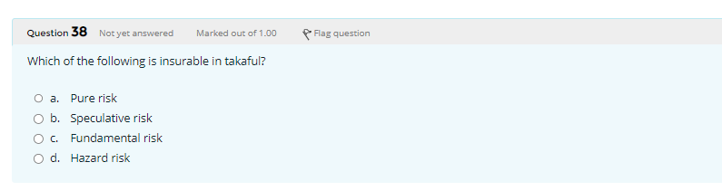 Which of the following is insurable in takaful?