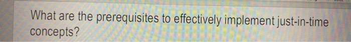 What are the prerequisites to effectively
