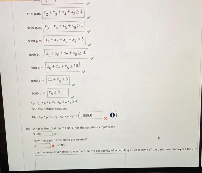 A linear programming computer package is needed.
