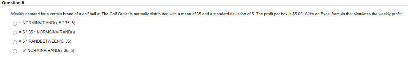 Question 8 Which of the following are non-linear