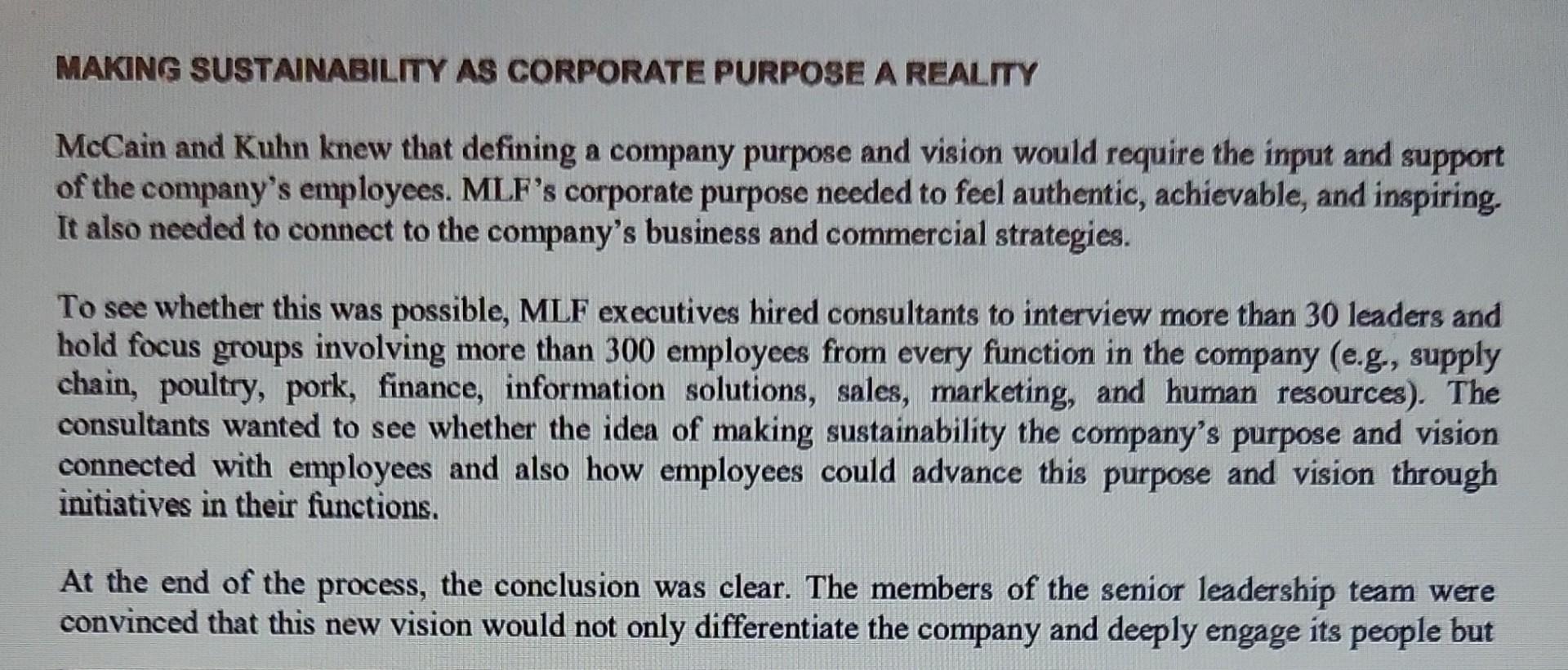 The subject is Business Ethics MLF'S