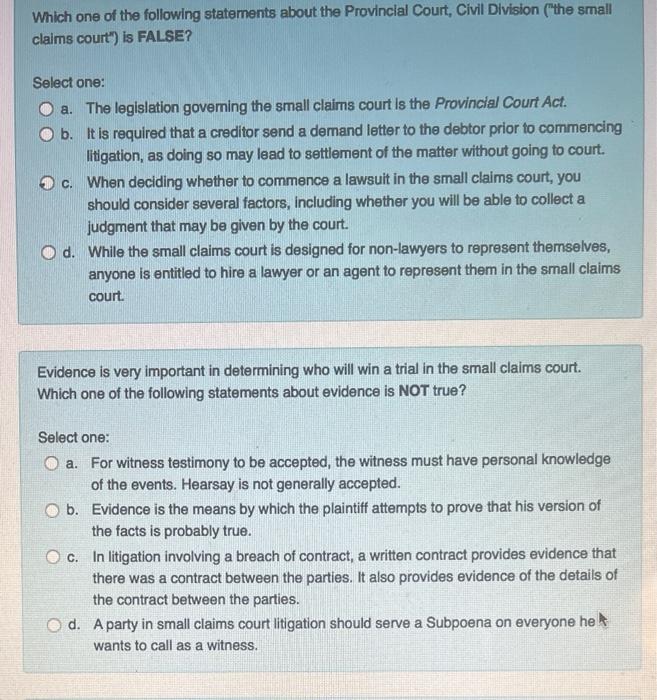 Which one of the following statements about the