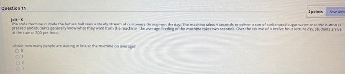 Question 11 2 points Save Ans Jolt- The soda