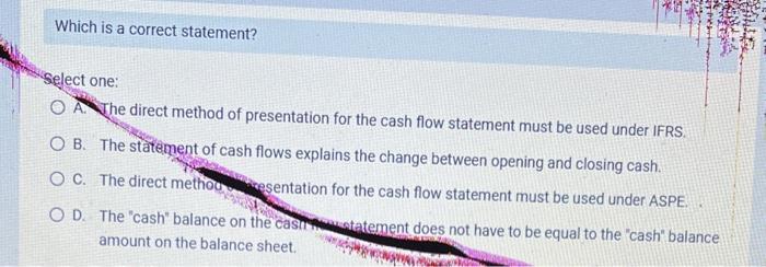 RT Which is a correct statement? AL J. Select