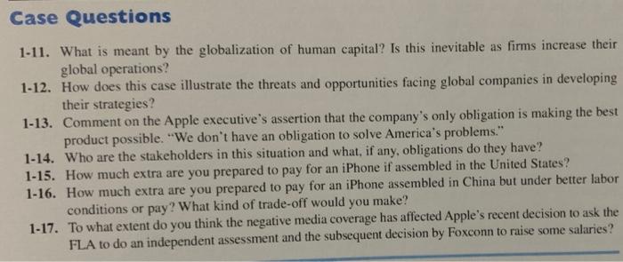 International Management Case Study Case